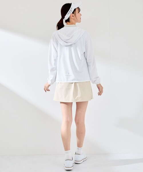 JUN&ROPE'（ジュンアンドロペ）の「【UV】【吸水速乾】エコカノコ配色使い長袖パーカー（パーカー・レディース・ライトグリーン/ブラック/ホワイト・M/L/S）」の21枚目の写真