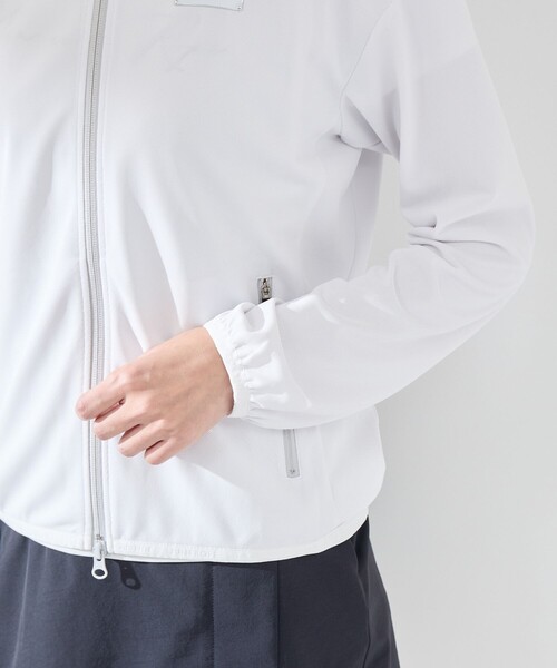 JUN&ROPE'（ジュンアンドロペ）の「【UV】【吸水速乾】エコカノコ配色使い長袖パーカー（パーカー・レディース・ライトグリーン/ブラック/ホワイト・M/L/S）」の9枚目の写真