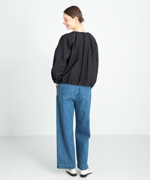 URBAN RESEARCH Sonny Label（アーバンリサーチサニーレーベル）の「ノーカラーギャザーブルゾン（ブルゾン・レディース・アイボリー/ブラック/ライトグレー・FREE）」の17枚目の写真