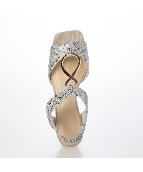 Realta（レアルタ）の「Realta(レアルタ)4cmウェッジソールゴールドリングサンダル（サンダル・レディース・シルバー/ホワイト/ブラック・S/M/L/LL）」の15枚目の写真