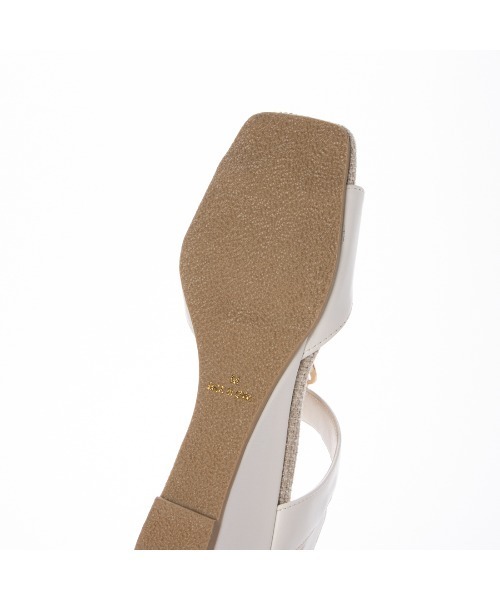 Realta（レアルタ）の「Realta(レアルタ)4cmウェッジソールゴールドリングサンダル（サンダル・レディース・シルバー/ホワイト/ブラック・S/M/L/LL）」の16枚目の写真