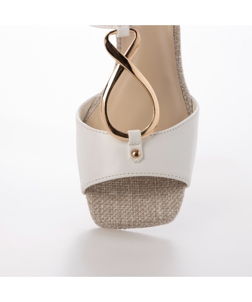 Realta（レアルタ）の「Realta(レアルタ)4cmウェッジソールゴールドリングサンダル（サンダル・レディース・シルバー/ホワイト/ブラック・S/M/L/LL）」の19枚目の写真