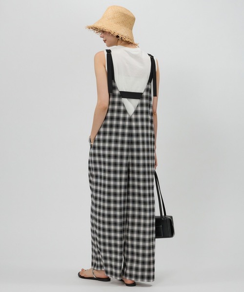 BABYLONE（バビロン）の「バイカラーキャミオールインワン（つなぎ/オールインワン・レディース・ブラック/オフホワイト・FREE）」の16枚目の写真