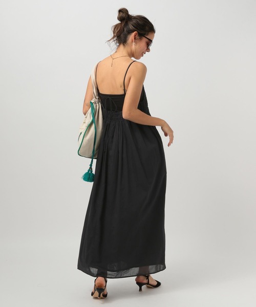 BAYFLOW（ベイフロー）の「インディアンキャミワンピース（ワンピース・レディース・レッド/ブラック・FREE）」の5枚目の写真