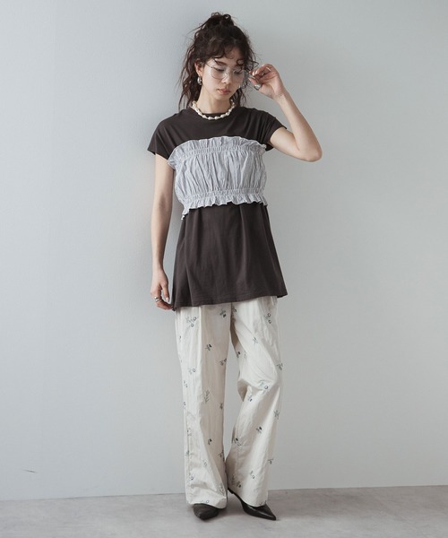 カジュアル ストレート パンツ 2色 ダブルタック 韓国 夏 cr9502 楽天市場】【マラソン限定：2,790円→2,590円！】 ワイドパンツ