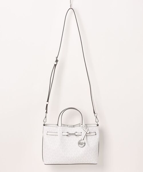 MICHAEL KORS(マイケルコース)の「CARSON センタージップ サッチェル スモール - MKシグネチャー(ハンドバッグ・レディース・ホワイト系・FREE)」の7枚目の写真