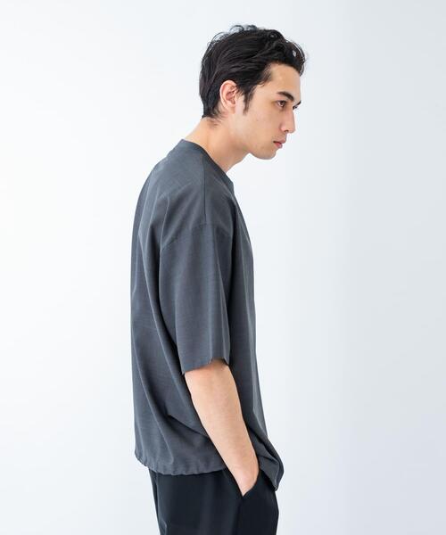 URBAN RESEARCH（アーバンリサーチ）の「ウォッシャブルウールサイロフィルショートスリーブ Tシャツ（Tシャツ/カットソー・メンズ・チャコールグレー/ブラック/ネイビー・MEDIUM/LARGE/X-LARGE）」の15枚目の写真