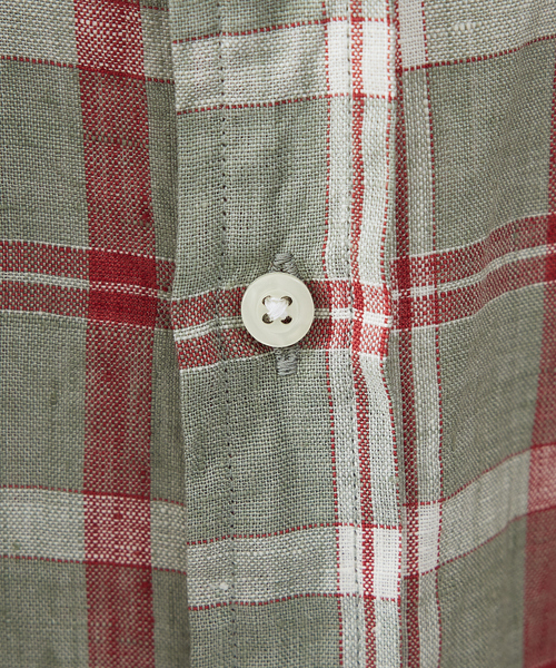 INDIVIDUALIZED SHIRTS(インディビジュアライズドシャツ)の「【別注】Individualized shirts / ボタンダウン半袖シャツ オーバーサイズ / アソート柄(シャツ/ブラウス・メンズ・ベージュ/レッド/カーキ・フリー)」の6枚目の写真