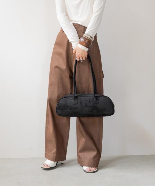 セール】フェイクスエード ボストンバッグ（ボストンバッグ）｜hwyl