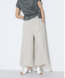 K.T KIYOKO TAKASE | コットンタイプライター ギャザーワイドパンツ(その他パンツ)