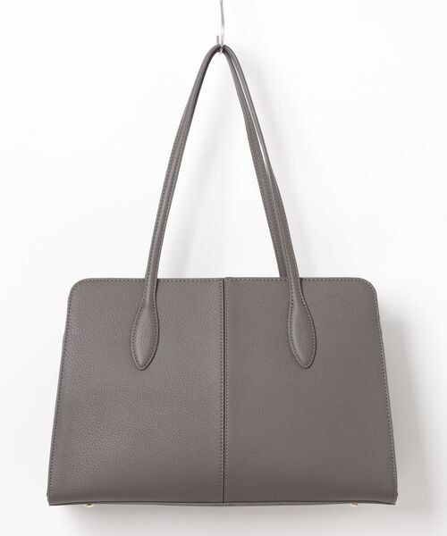 12Twelve Agenda（トゥエルブ　アジェンダ）の「【A4収納可能】パスケース付A4トートバッグ（トートバッグ・レディース・チャコールグレー/グレイッシュベージュ/ベージュ・FREE）」の4枚目の写真