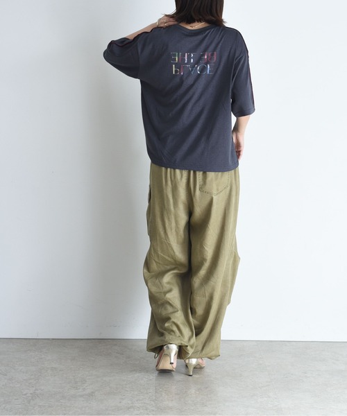 アートプリント 配色メロウシアーTシャツ Eimee Law│Eimee Law