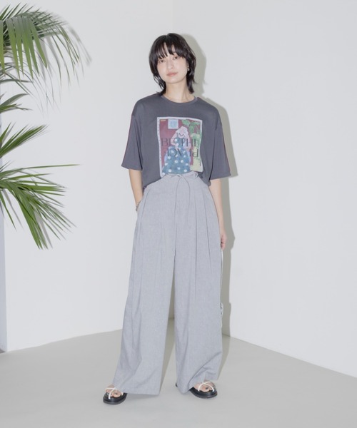 アートプリント 配色メロウシアーTシャツ Eimee Law│Eimee Law