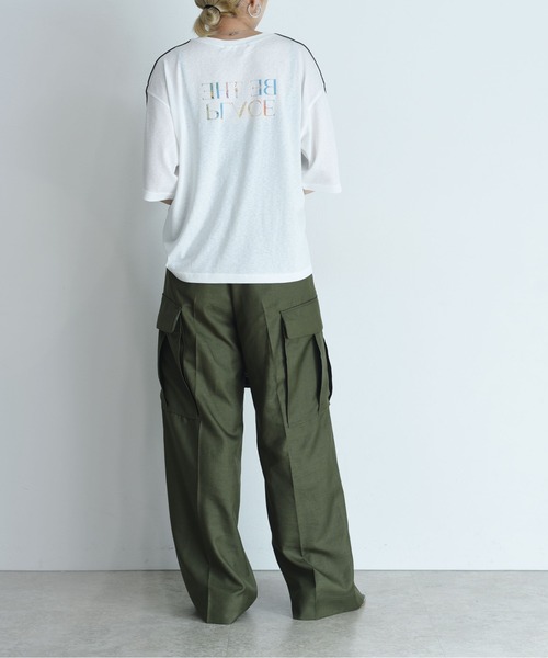 アートプリント 配色メロウシアーTシャツ Eimee Law│Eimee Law
