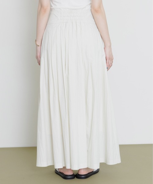 Eimee Law（エイミーロウ）の「ベルテッド タックプリーツスカート（スカート・レディース・ブラウン/ブラック/アイボリー/ダークグレー・FREE）」の16枚目の写真