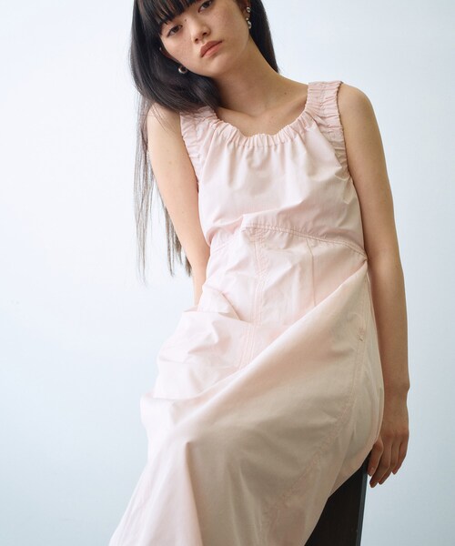 CODE A(コードエー)の「sporty gathered dress(ワンピース・レディース・サックスブルー/ピンク/ライトパープル/ネイビー・00)」の4枚目の写真
