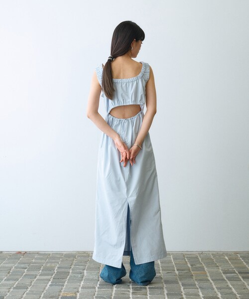 CODE A(コードエー)の「sporty gathered dress(ワンピース・レディース・サックスブルー/ピンク/ライトパープル/ネイビー・00)」の11枚目の写真