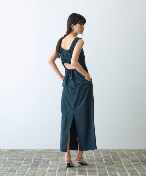 CODE A(コードエー)の「sporty gathered dress(ワンピース・レディース・サックスブルー/ピンク/ライトパープル/ネイビー・00)」の7枚目の写真