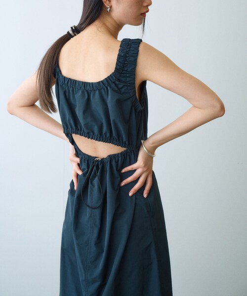 CODE A(コードエー)の「sporty gathered dress(ワンピース・レディース・サックスブルー/ピンク/ライトパープル/ネイビー・00)」の6枚目の写真