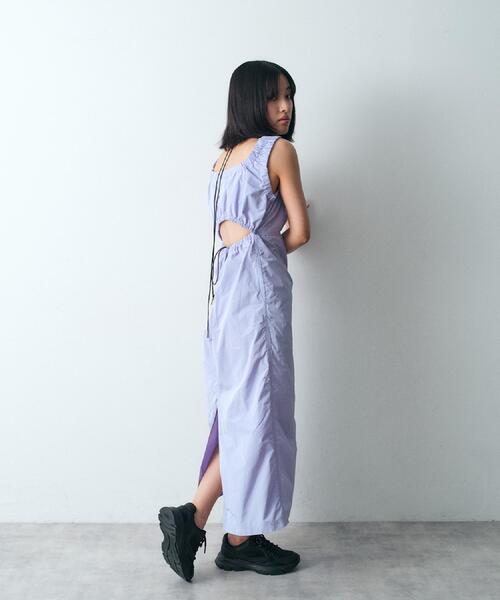 CODE A(コードエー)の「sporty gathered dress(ワンピース・レディース・サックスブルー/ピンク/ライトパープル/ネイビー・00)」の16枚目の写真