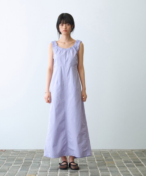 CODE A(コードエー)の「sporty gathered dress(ワンピース・レディース・サックスブルー/ピンク/ライトパープル/ネイビー・00)」の17枚目の写真