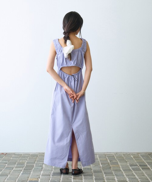 CODE A(コードエー)の「sporty gathered dress(ワンピース・レディース・サックスブルー/ピンク/ライトパープル/ネイビー・00)」の19枚目の写真