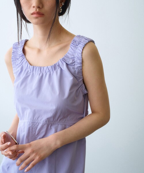 CODE A(コードエー)の「sporty gathered dress(ワンピース・レディース・サックスブルー/ピンク/ライトパープル/ネイビー・00)」の20枚目の写真