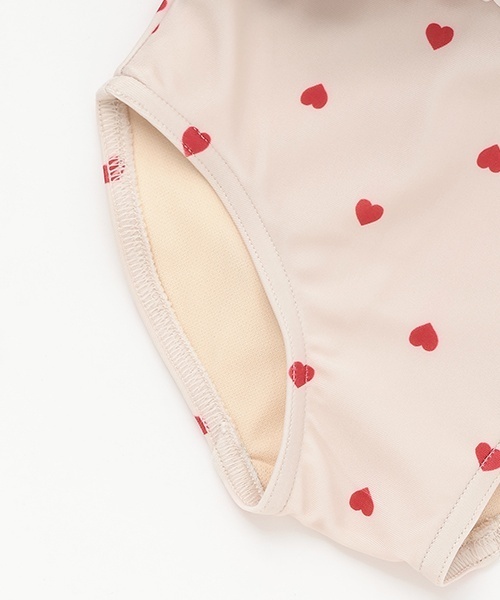 petit main（プティマイン）の「【SWIM】フリルワンピース水着（水着・キッズ・ライトブルー/ライトピンク/ライトベージュ・90cm/100cm/80ｃｍ/120cm/130cm/110cm）」の4枚目の写真