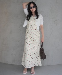 cherry patternキャミワンピース