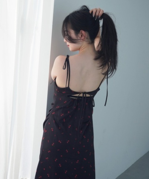 eimy istoire cherry patternキャミワンピース セール】cherry patternキャミワンピース（ワンピース）｜eimy