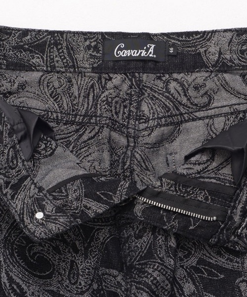 CavariA（キャバリア）の「『CavariA/キャバリア』ペイズリーパンツ（デニムパンツ・メンズ・ブルー/ブラック・L/M）」の8枚目の写真