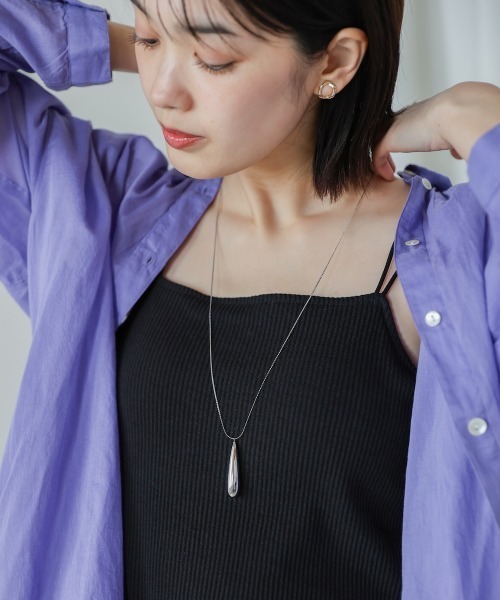 Bou Jeloud（ブージュルード）の「メタルドロップネックレス（ネックレス・レディース・シルバー/ゴールド・ONESIZE）」の4枚目の写真