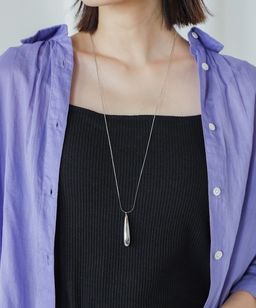 Bou Jeloud（ブージュルード）の「メタルドロップネックレス（ネックレス・レディース・シルバー/ゴールド・ONESIZE）」の5枚目の写真