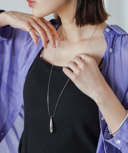 Bou Jeloud（ブージュルード）の「メタルドロップネックレス（ネックレス・レディース・シルバー/ゴールド・ONESIZE）」の6枚目の写真