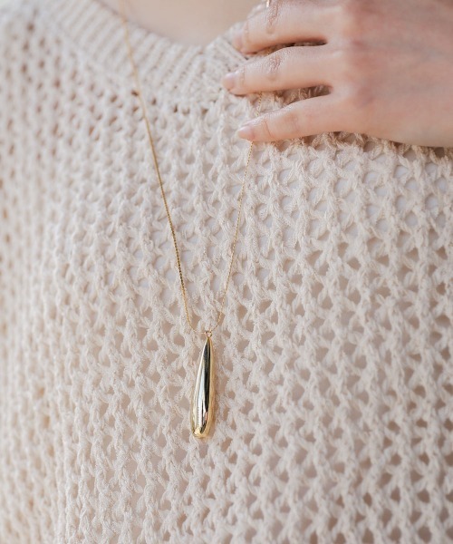 Bou Jeloud（ブージュルード）の「メタルドロップネックレス（ネックレス・レディース・シルバー/ゴールド・ONESIZE）」の10枚目の写真