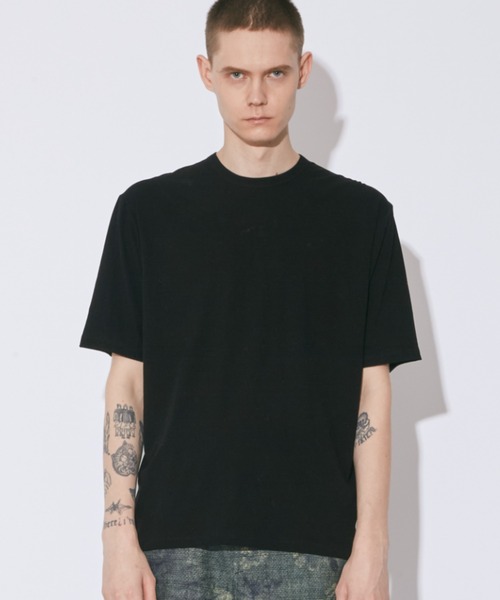 beautiful people（ビューティフルピープル）の「dry touch jersey    uppercase BPlogo T（Tシャツ/カットソー・レディース・チャコール/ブラック/オリーブ・36/40/38）」の2枚目の写真