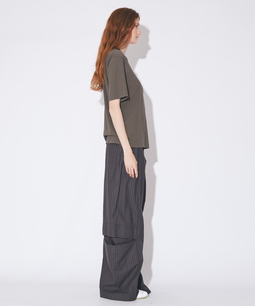 beautiful people（ビューティフルピープル）の「dry touch jersey    uppercase BPlogo T（Tシャツ/カットソー・レディース・チャコール/ブラック/オリーブ・36/40/38）」の7枚目の写真