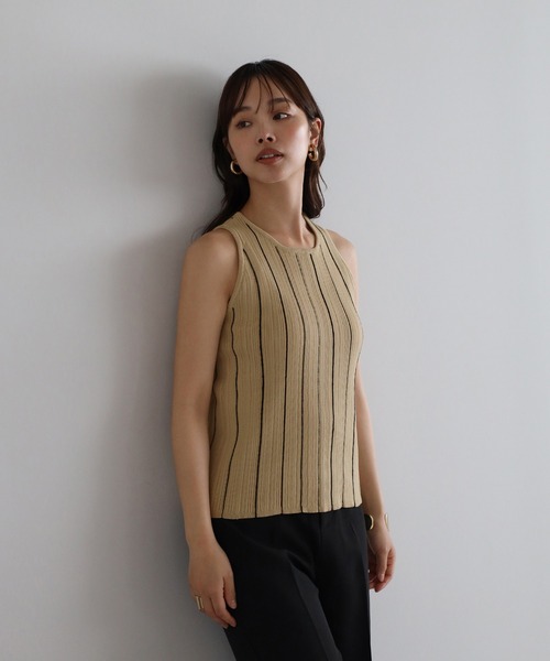 【新品未使用】AMERI アメリ　トップス　ストライプ STRIPE SHIRT ROMPERS（つなぎ/オールインワン）｜Ameri（アメリ