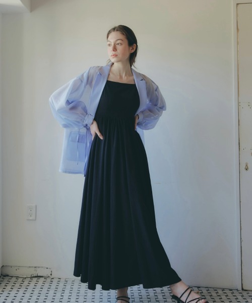 セール】puff sleeve sheer jacket（テーラードジャケット