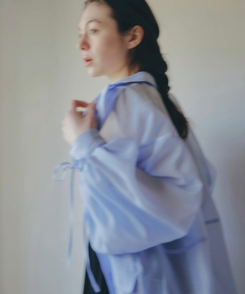 セール】puff sleeve sheer jacket（テーラードジャケット
