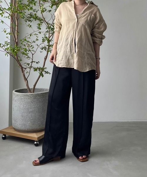 ORiental TRaffic（オリエンタルトラフィック）の「センター スリット ミュール サンダル /55206（サンダル・レディース・ブラック/ベージュ・LL/S/M/L）」の17枚目の写真