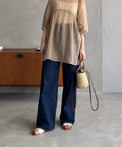 ORiental TRaffic（オリエンタルトラフィック）の「センター スリット ミュール サンダル /55206（サンダル・レディース・ブラック/ベージュ・LL/S/M/L）」の18枚目の写真