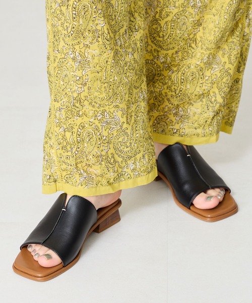 ORiental TRaffic（オリエンタルトラフィック）の「センター スリット ミュール サンダル /55206（サンダル・レディース・ブラック/ベージュ・LL/S/M/L）」の19枚目の写真