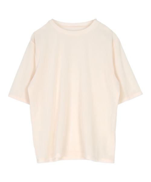 titivate(ティティベイト)の「シアーベロア半袖Tシャツ(Tシャツ/カットソー・レディース・ネイビー/ベージュ/グリーン/ブラウン/アイボリー/ブラック・L/M/S)」の8枚目の写真