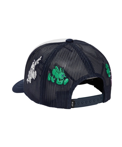 HUF(ハフ)の「TRIP TRUCKER HAT(キャップ・メンズ・ネイビー/イエロー系その他・O/S)」の8枚目の写真