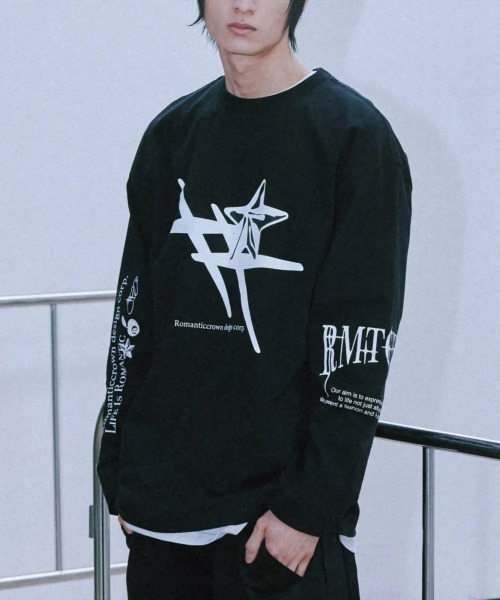 [ROMANTIC CROWN] PIGMENT WASHING L S /追跡付 PIGMENT WASHING LONGSLEEVE_PNK | ROMANTIC CROWN
