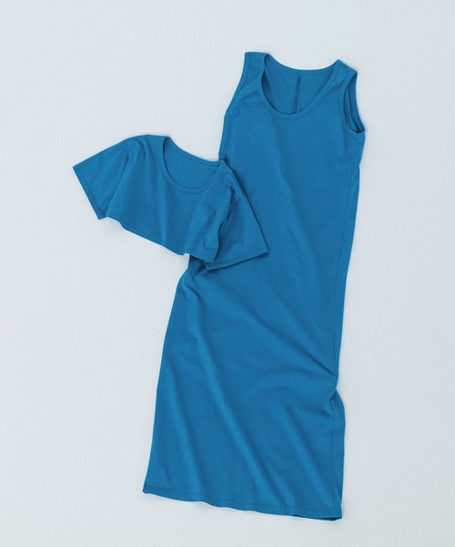 アダムエロペ　2枚セット　TOPS＋ワンピース WEB限定】ディープネックAラインワンピース（ワンピース）｜ADAM