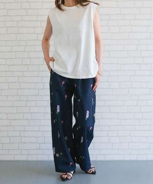 aquagarage（アクアガレージ）の「バックデザインノースリーブカットソー（Tシャツ/カットソー・レディース・ブラック/チャコール/オフホワイト・M）」の11枚目の写真