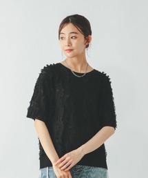 GLOBAL WORK | シアーフリンジプルオーバー半袖/492458(Tシャツ/カットソー)