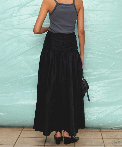 MAISON SPECIAL（メゾンスペシャル）の「Voluminous Tuck Flare Skirt/ボリューミータックフレアスカート【MAISON SPECIAL/メゾンスペシャル】（スカート・レディース・ホワイト/ベージュ/ブラック・36/38）」の9枚目の写真